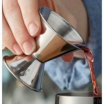Acopa 0.75 oz. & 1.5 oz. Stainless Steel Classic Jigger