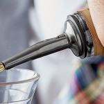 Acopa Black Liquor Pourer with Tapered Speed Jet - 12/Pack Acopa Black Liquor Pourer with Tapered Speed Jet - 12/Pack