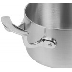 Vollrath 49414 Miramar® Display Cookware 2 Qt. Tri-Ply Stainless Steel Sauce Pan
