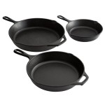 Lodge 3-Piece Pre-Seasoned Cast Iron Skillet Set - Includes 8 Lodge 3-Piece Pre-Seasoned Cast Iron Skillet Set - Includes 8
