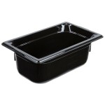 Vollrath 9044420 Super Pan® 1/4 Size Black High Heat Plastic Food Pan - 4 Vollrath 9044420 Super Pan® 1/4 Size Black High Heat Plastic Food Pan - 4