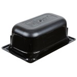 Vollrath 9044420 Super Pan® 1/4 Size Black High Heat Plastic Food Pan - 4 Vollrath 9044420 Super Pan® 1/4 Size Black High Heat Plastic Food Pan - 4