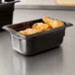 Vollrath 9044420 Super Pan® 1/4 Size Black High Heat Plastic Food Pan - 4 Vollrath 9044420 Super Pan® 1/4 Size Black High Heat Plastic Food Pan - 4