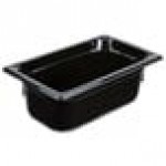 Vollrath 9044420 Super Pan® 1/4 Size Black High Heat Plastic Food Pan - 4 Vollrath 9044420 Super Pan® 1/4 Size Black High Heat Plastic Food Pan - 4