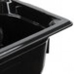 Vollrath 9044420 Super Pan® 1/4 Size Black High Heat Plastic Food Pan - 4 Vollrath 9044420 Super Pan® 1/4 Size Black High Heat Plastic Food Pan - 4