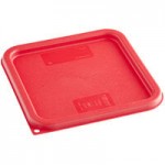 Carlisle 22 Qt. Allergen-Free Clear Square Polycarbonate Food Storage Container