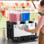 Carnival King RBD3G3 Triple 3 Gallon Bowl Refrigerated Beverage Dispenser - 120V Carnival King RBD3G3 Triple 3 Gallon Bowl Refrigerated Beverage Dispenser - 120V