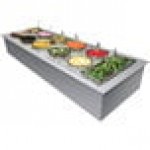 Hatco IWB-6 Six Pan Slanted Drop-In Ice-Cooled Food Well
