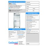 Continental Refrigerator 1RX-N-SA-HD 36 Continental Refrigerator 1RX-N-SA-HD 36