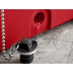CaterGator CG45REDW Red 45 Qt. Mobile Rotomolded Outdoor Cooler / Ice Chest
