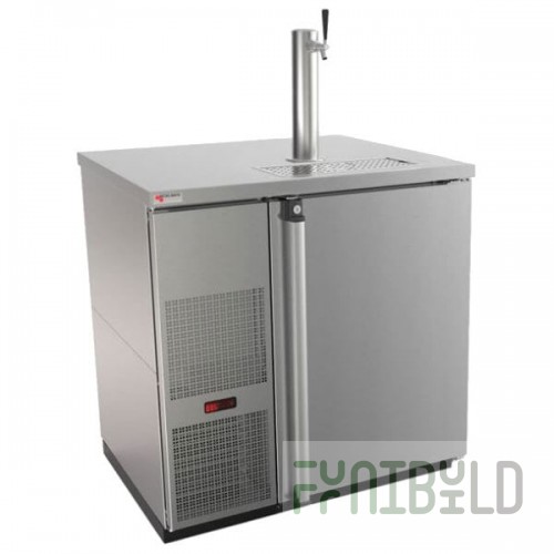 Micro Matic MDD36S-E Pro-Line E-Series Single Tap Kegerator Beer Dispenser - Stainless Steel, (1) 1/2 Keg Capacity