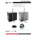 Micro Matic MDD36S-E Pro-Line E-Series Single Tap Kegerator Beer Dispenser - Stainless Steel, (1) 1/2 Keg Capacity