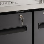 Avantco UDD-72-HC (2) Triple Tap Shallow Depth Kegerator Beer Dispenser - Black, (3) 1/2 Keg Capacity
