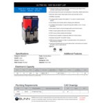 Bunn 58000.0017 Ultra NX Black and Stainless Steel Double 3 Gallon Liquid Autofill Slushy Machine - 120V
