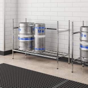 Regency 3 Keg Chrome Keg Rack - 18