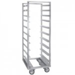 Cres Cor 207-1811-D 11 Pan End Load Roll-In Refrigerator Rack with Base Plate and Bumper - Assembled