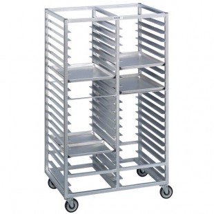Channel 422A 30 Pan Bottom Load Double Aluminum Bun / Sheet Pan Rack - Assembled Channel 422A 30 Pan Bottom Load Double Aluminum Bun / Sheet Pan Rack - Assembled