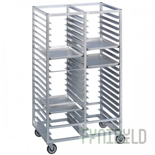 Channel 422A 30 Pan Bottom Load Double Aluminum Bun / Sheet Pan Rack - Assembled