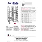 Channel 422A 30 Pan Bottom Load Double Aluminum Bun / Sheet Pan Rack - Assembled