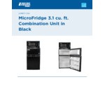 MicroFridge by Danby 3.1MF7-7A1 3.1 Cu. Ft. Black Solid Two Door Reach-In Refrigerator / Freezer with One Plug Microwave MicroFridge by Danby 3.1MF7-7A1 3.1 Cu. Ft. Black Solid Two Door Reach-In Refrigerator / Freezer with One Plug Microwave