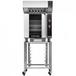 Moffat E35D6-26-P Turbofan Single Deck Full Size Electric Digital Convection Oven with Steam Injection, Ventless Hood and Stand - 208V, 3 Phase, 11.2 kW Moffat E35D6-26-P Turbofan Single Deck Full Size Electric Digital Convection Oven with Steam Injection, Ventless Hood and Stand - 208V, 3 Phase, 11.2 kW