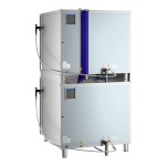 Cooking Performance Group 2OCB26I Double-Stacked 6 Pan Full Size Electric Combi Oven with Manual Controls - 208/240V, 3 Phase, 24 kW
