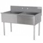 Advance Tabco 4-42-60 Two Compartment Stainless Steel Commercial Sink - 60