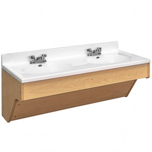 Tot Mate TM8362R.S2222 Maple Double Laminate Wall Vanity - 49