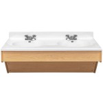 Tot Mate TM8362R.S2222 Maple Double Laminate Wall Vanity - 49