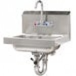Advance Tabco 7-PS-50 Hand Sink with Splash Mount Faucet and Lever Operated Drain - 17 1/4
