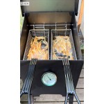 Backyard Pro BPM4G 4 Gallon Steel Liquid Propane Outdoor Deep Fryer with Mobile Stand - 90,000 BTU Backyard Pro BPM4G 4 Gallon Steel Liquid Propane Outdoor Deep Fryer with Mobile Stand - 90,000 BTU