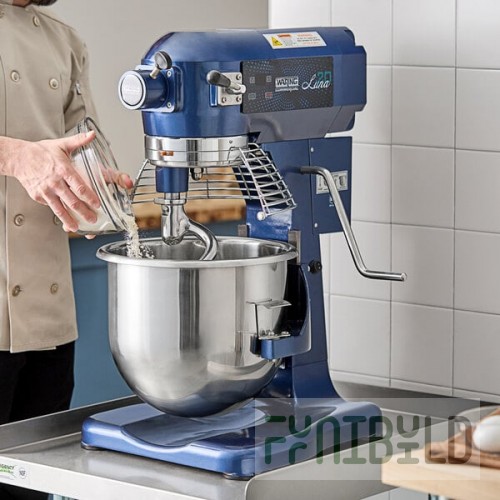 Waring Luna WSM20LT 20 Qt. Planetary Stand Mixer with Guard, Timer, and Standard Accessories - 120V, 1 hp