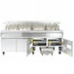 Dean by Frymaster SCFD460G Natural Gas Decathlon Gas Floor Fryer with (4) 75 lb. Frypots, Thermatron Controls, and Built-In Filtration - 600,000 BTU Dean by Frymaster SCFD460G Natural Gas Decathlon Gas Floor Fryer with (4) 75 lb. Frypots, Thermatron Controls, and Built-In Filtration - 600,000 BTU