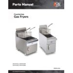 Cooking Performance Group FCPG15 Natural Gas 15 lb. Countertop Fryer - 26,500 BTU