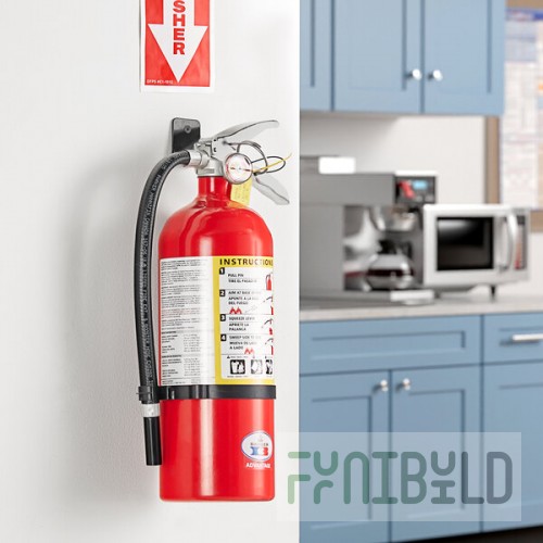 Badger Advantage ADV-550 5 lb. Dry Chemical ABC Fire Extinguisher with Vehicle Bracket - Untagged and Rechargeable - UL Rating 3-A:40-B:C