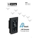 King Electric K902-W Double Pole White Thermostat with Hoot WiFi - 16A, 240V