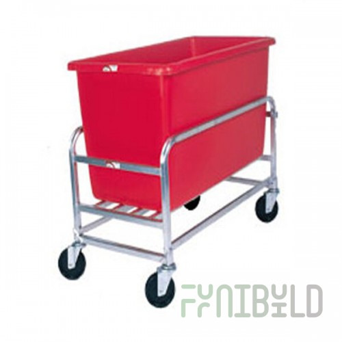 Winholt 30-8-SS/RD Stainless Steel Bulk Mover with 8 Bushel Red Tub