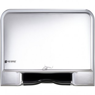 San Jamar T8406SSADA Tear-N-Dry Essence Smart System Hands Free Recessed Roll Towel Dispenser -Stainless Steel Look San Jamar T8406SSADA Tear-N-Dry Essence Smart System Hands Free Recessed Roll Towel Dispenser -Stainless Steel Look