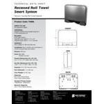 San Jamar T8406SSADA Tear-N-Dry Essence Smart System Hands Free Recessed Roll Towel Dispenser -Stainless Steel Look