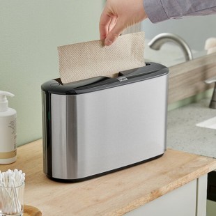 Tork Elevation Xpress 302030 Stainless Steel Countertop Multifold Hand Towel Dispenser H2