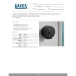 Lavex Matte Black Stainless Steel Surface-Mounted Jumbo Single-Roll Toilet Tissue Dispenser Lavex Matte Black Stainless Steel Surface-Mounted Jumbo Single-Roll Toilet Tissue Dispenser