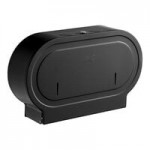 Lavex Matte Black Stainless Steel Surface-Mounted Jumbo Single-Roll Toilet Tissue Dispenser Lavex Matte Black Stainless Steel Surface-Mounted Jumbo Single-Roll Toilet Tissue Dispenser