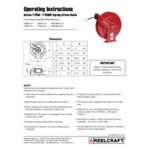 Reelcraft F7925 OLP Series F7000 3/4 Reelcraft F7925 OLP Series F7000 3/4