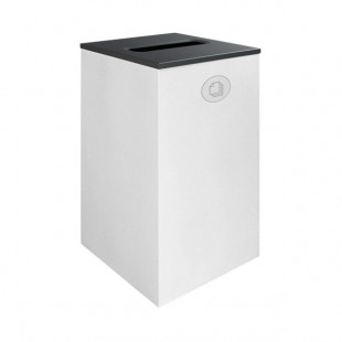 Busch Systems Spectrum 101137 24 Gallon White Powder-Coated Steel Decorative Paper Receptacle Busch Systems Spectrum 101137 24 Gallon White Powder-Coated Steel Decorative Paper Receptacle