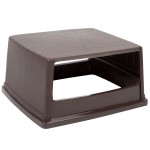 Rubbermaid® FG256V00BRN Glutton Brown Round Hooded Top Lid Without Doors for FG256B00 Container Rubbermaid® FG256V00BRN Glutton Brown Round Hooded Top Lid Without Doors for FG256B00 Container