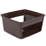 Rubbermaid® FG256V00BRN Glutton Brown Round Hooded Top Lid Without Doors for FG256B00 Container Rubbermaid® FG256V00BRN Glutton Brown Round Hooded Top Lid Without Doors for FG256B00 Container