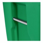 Toter ACG32-00LIM Organics 32 Gallon Lime Green Rectangular Caster Cart with Gasketed Lid