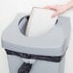 Rubbermaid® FG2689-88GRAY Untouchable 92 Qt. / 23 Gallon Gray Square Trash Can Lid