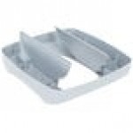 Rubbermaid® FG2689-88GRAY Untouchable 92 Qt. / 23 Gallon Gray Square Trash Can Lid