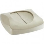 Rubbermaid® FG2689-88GRAY Untouchable 92 Qt. / 23 Gallon Gray Square Trash Can Lid